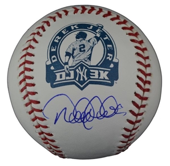 Derek Jeter Single Signed DJ 3K Logo Baseball
